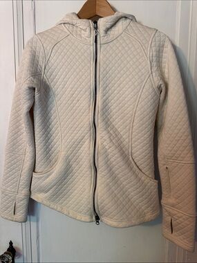 Quilted Cream Hooded Jacket - Exofficio